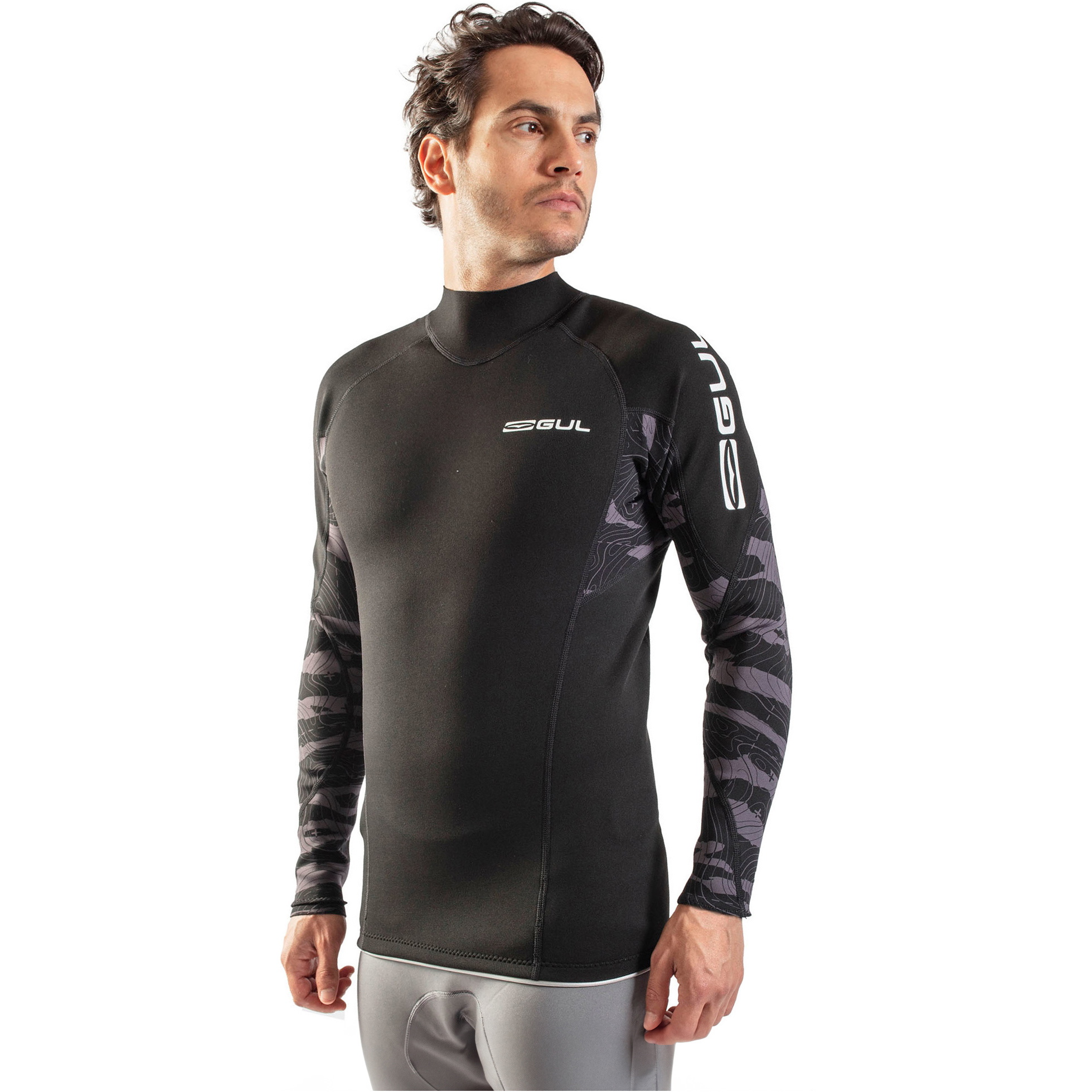 2026 Gul Uomo Response 1mm Thermo Top Re0057-c1 - Nero / Contour Camo