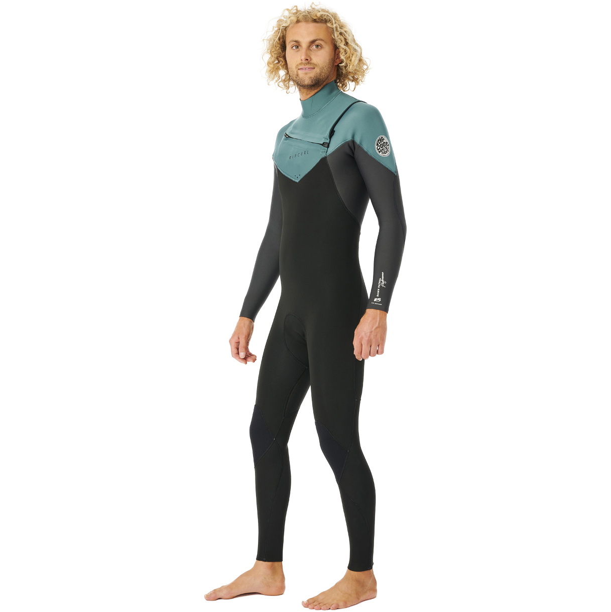 2023 Rip Curl Da Uomo Dawn Patrol Performance Eco 3/2mm Chest Zip Muta 15MMFS - Muted Green
