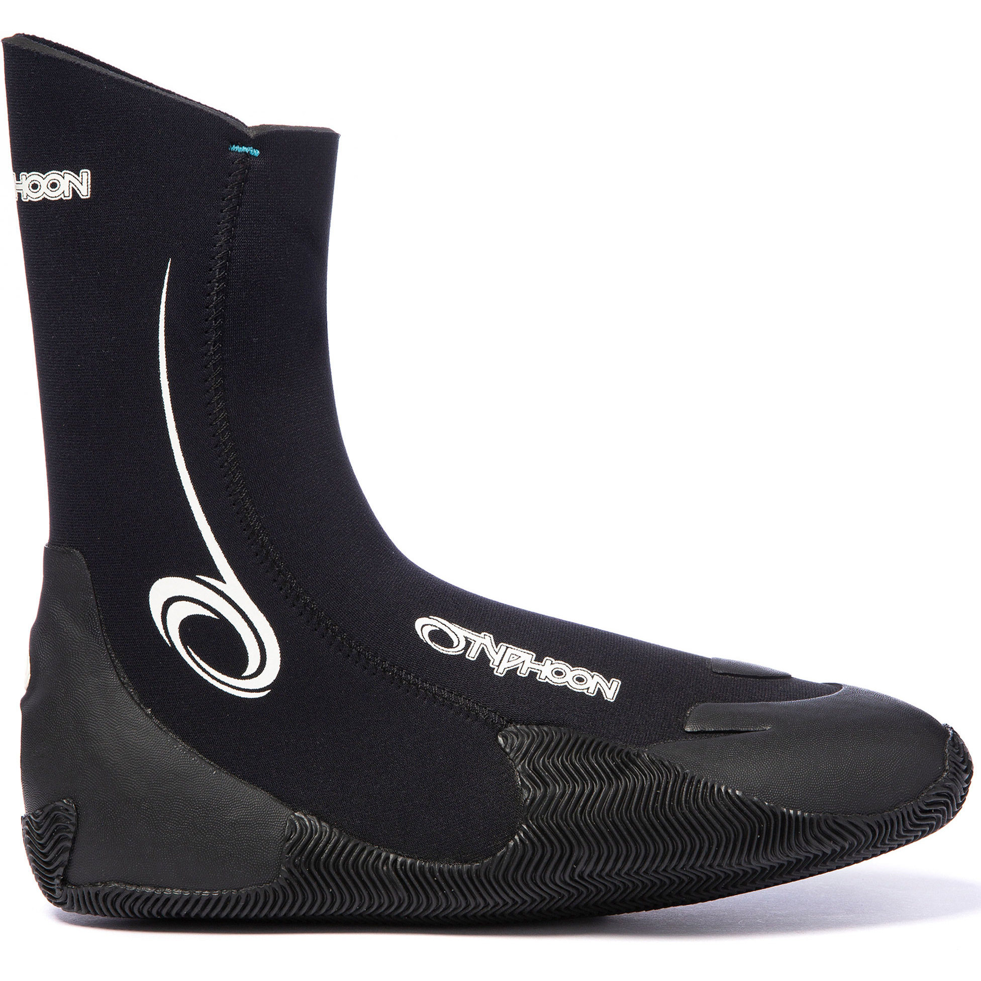 2021 Typhoon Vortice 5mm Stivali Punta Rotonda Neoprene 300320 - Nero