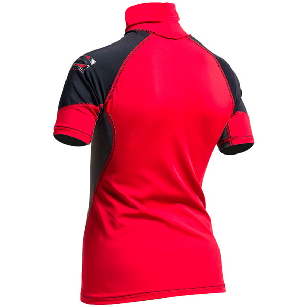 Gul Rash Gilet Junior Manica Corta In Rosso / Nero Rg0341-a9