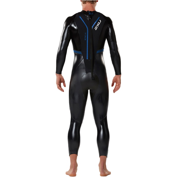 2017 2XU MENS A: 1 ATTIVA Tuta Triathlon BLACK / COBALT BLUE MW2304c