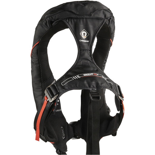 2026 Crewsaver Ergofit 190N Offshore Auto Harness Light Hood Lifejacket 9125BKAP