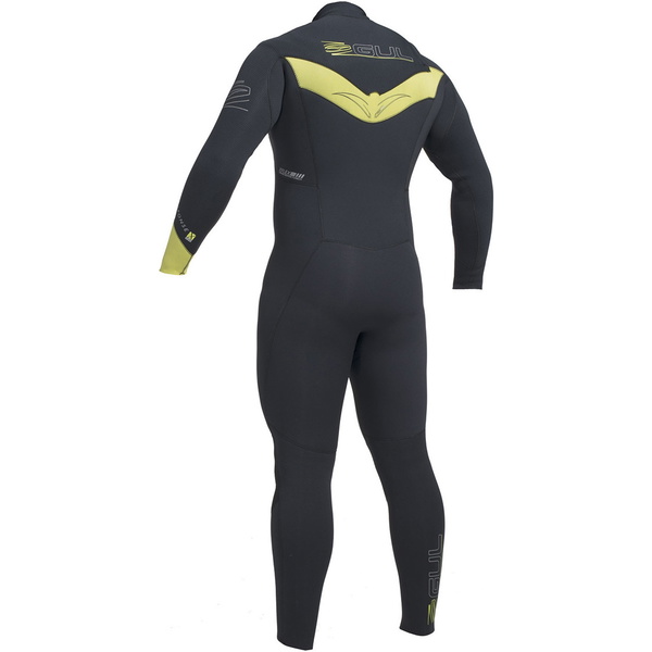 2020 Gul Response Fx 5/4mm Chest Zip Gbs Muta Nera / Lime Re1242-b1