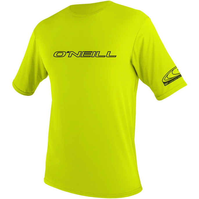 2026 O'Neill Da Uomo Basic Skins Camicia Da Sole A Maniche Corte LIME 3402