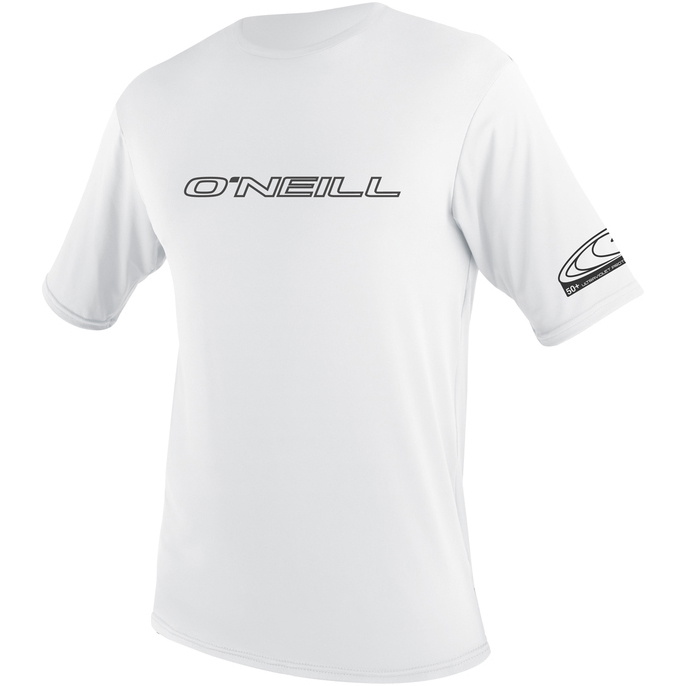 2026 O'Neill Da Uomo Basic Skins Camicia Da Sole A Manica Corta 3402 - White