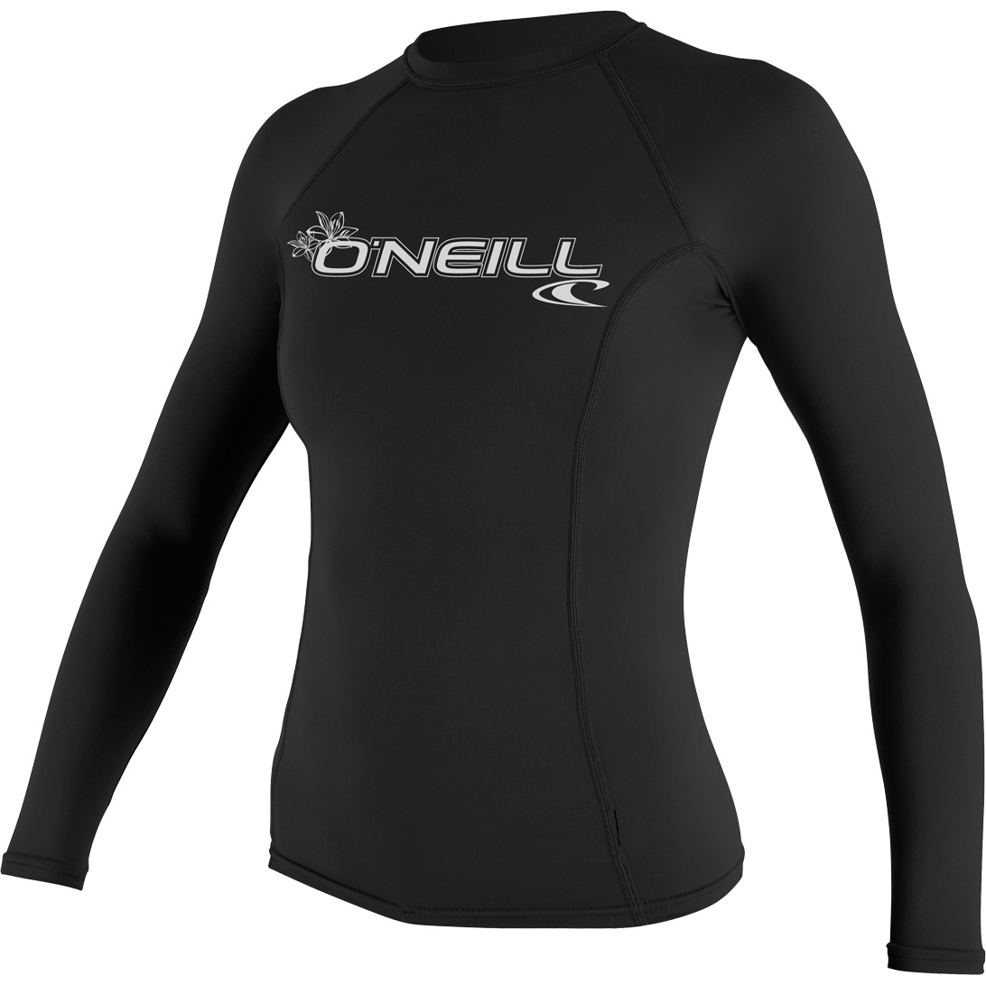 2026 O'neill Donna Basic Skins Manica Lunga Crew Lycra Vest 3549 - Nero