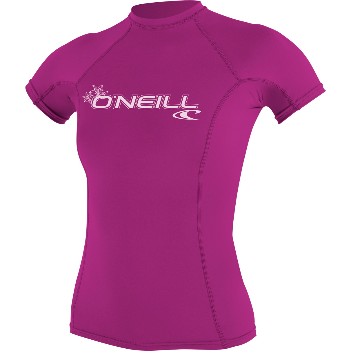 2026 O'neill Donna Basic Skins Manica Corta Crew Lycra Vest 3548 - Rosa Volpe