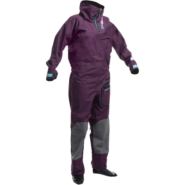 2018 Gul Shadow Womens Zip Drysuit italiana Plum GM0350-B3 COMPRESO SOTTOFUCILE