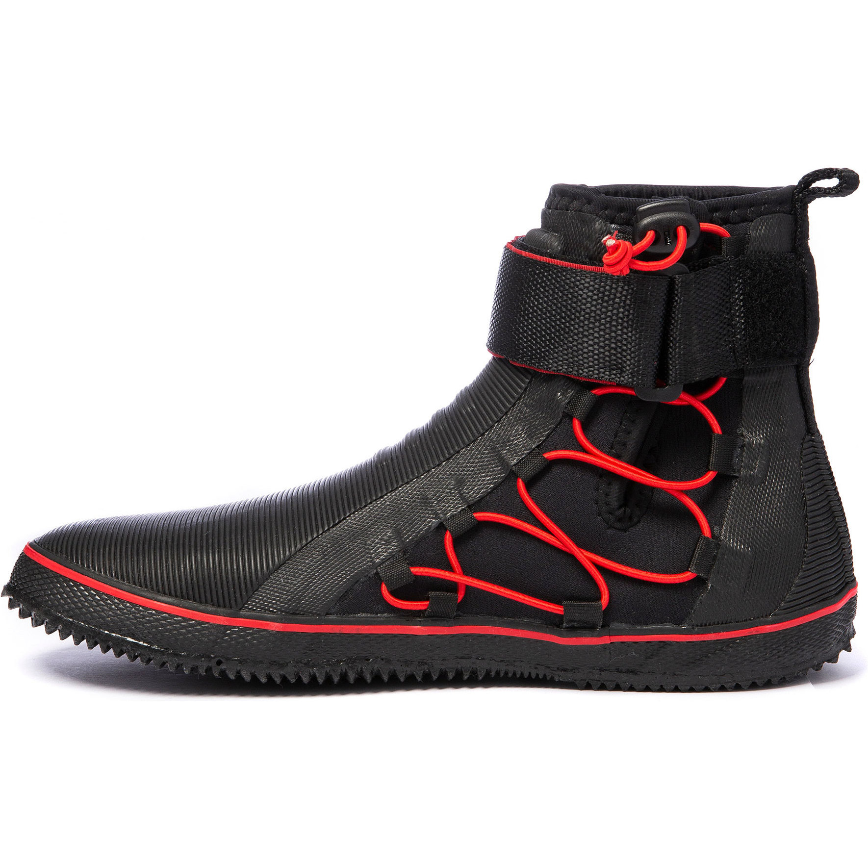 2025 Gul Tutti Gli Usi 5mm Stivali Da Gommone Allacciati BO1304-B2 - Black / Rosso