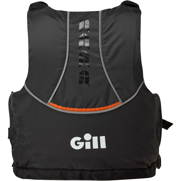 2026 Gill Pursuit Pro Racer Side Zip 50N Buoyancy Aid 4916 - Black / Orange