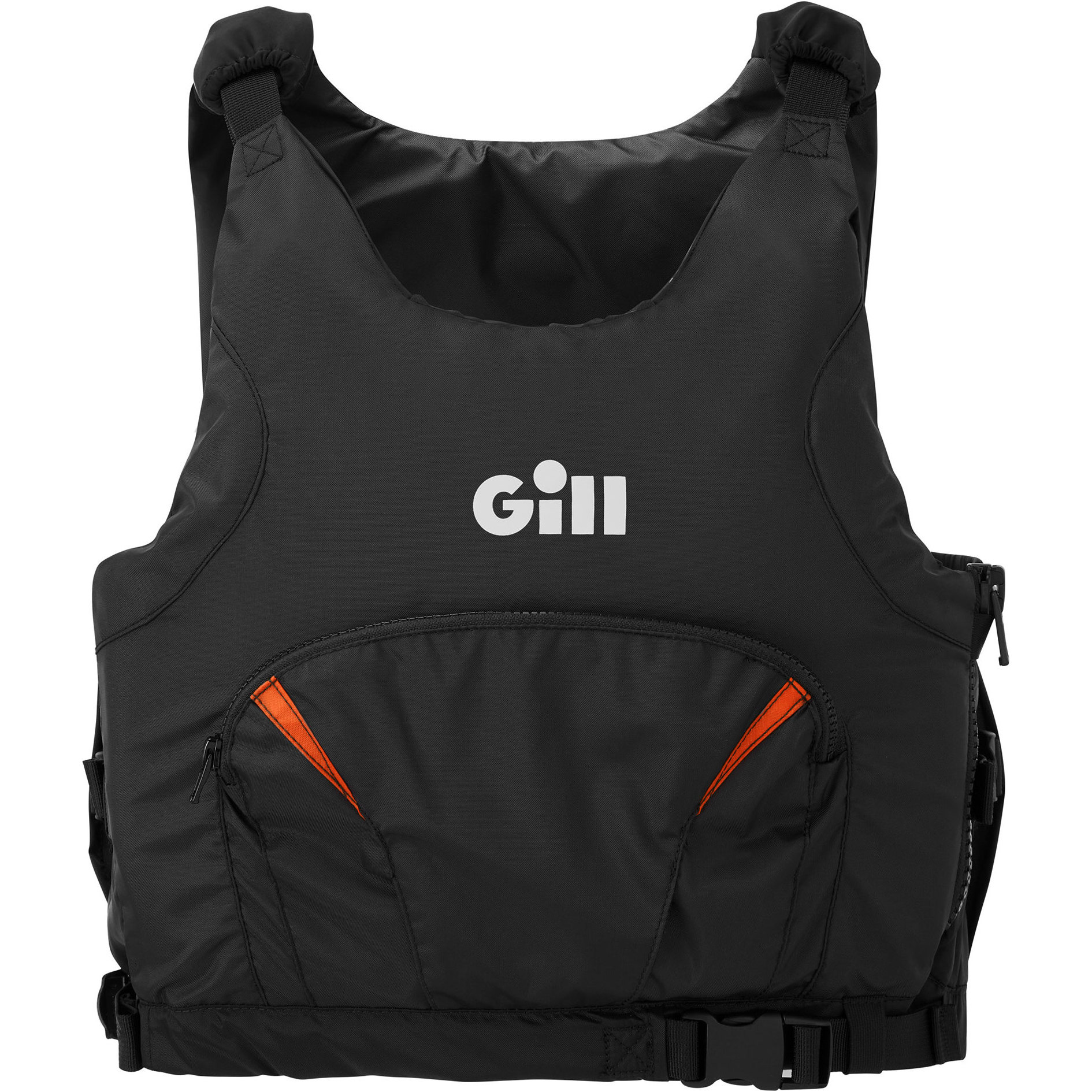 2026 Gill Pursuit Pro Racer Side Zip 50N Aiuto Al Galleggiamento 4916 - Black / Orange