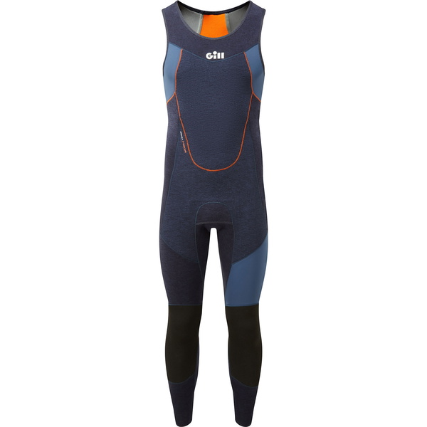 Gill Da Uomo Race Firecell 3.5mm Neoprene Muta Skiff RS16 - Dark Denim / Orange