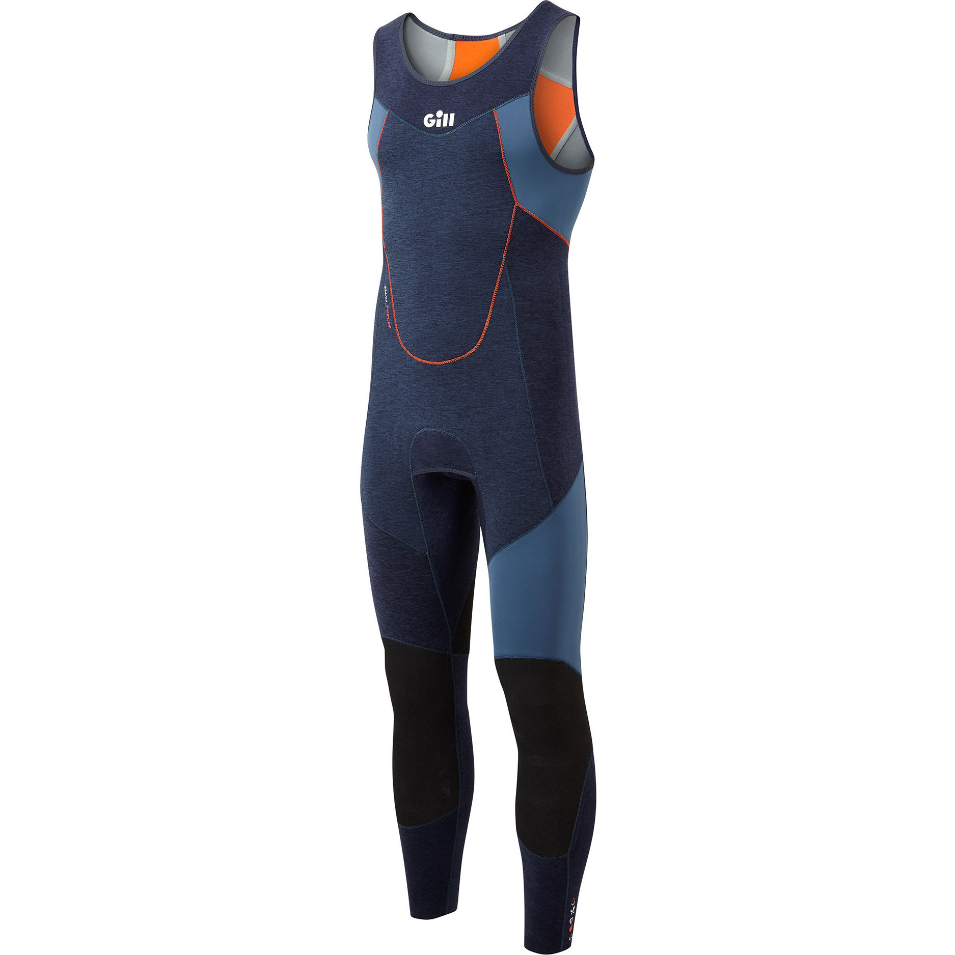 Gill Da Uomo Race Firecell 3.5mm Neoprene Muta Skiff RS16 - Dark Denim / Orange