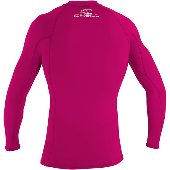 2026 O'Neill Youth Basic Skins Gilet In Lycra A Maniche Lunghe Watermelon 3346