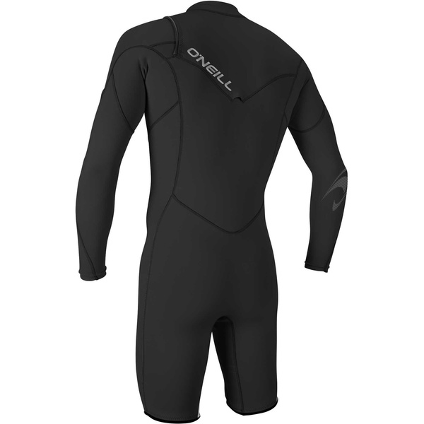2026 O'Neill Da Uomo Hammer 2mm Manica Lunga Chest Zip Shorty Muta 4928 - Black