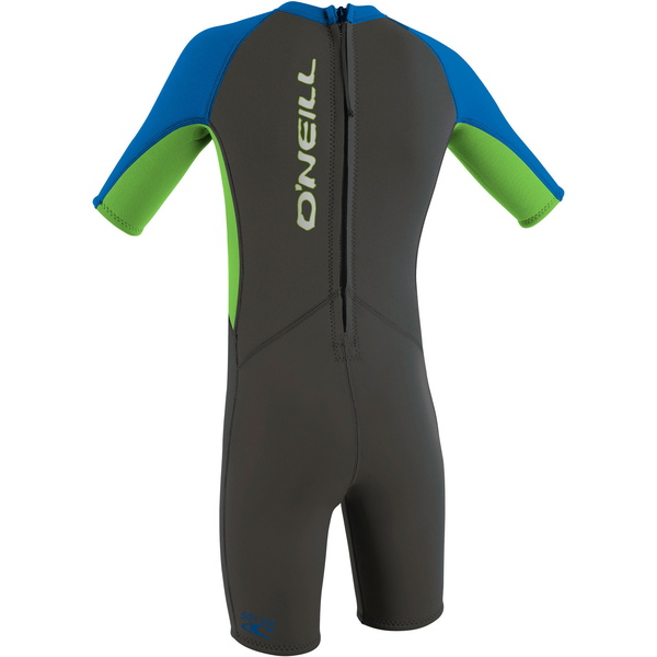2026 O'Neill Da Bimbo Reactor 2mm Back Zip Shorty Muta 4867 - Graphite / Dayglo / Ocean