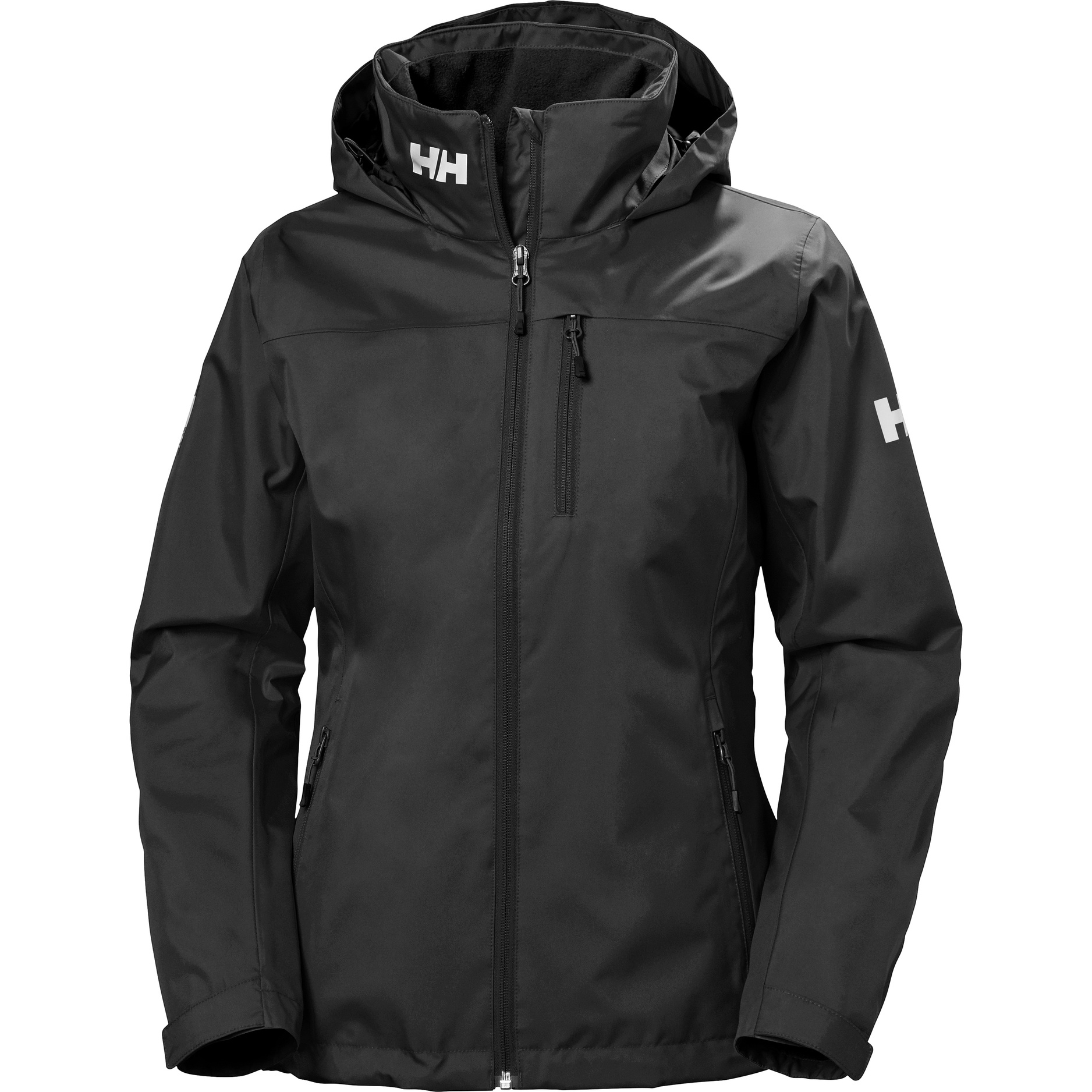 2024 Helly Hansen Donna Crew Giacca Da Vela Midlayer Con Cappuccio 33891 - Nero