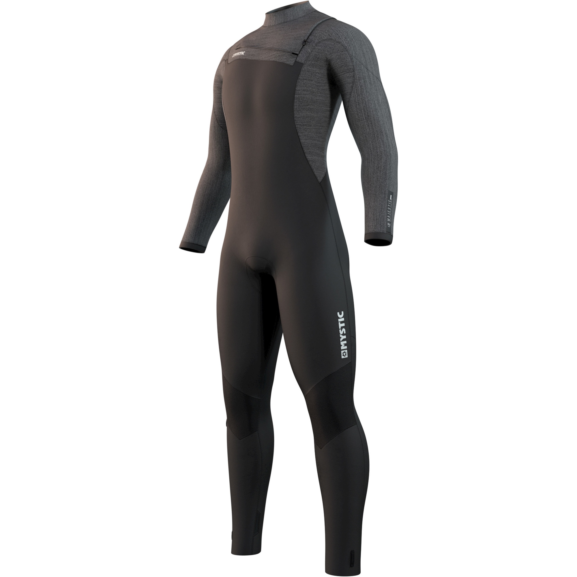 2021 Mystic Da Uomo Majestic 5/3mm Front Zip Muta 210056 - Black