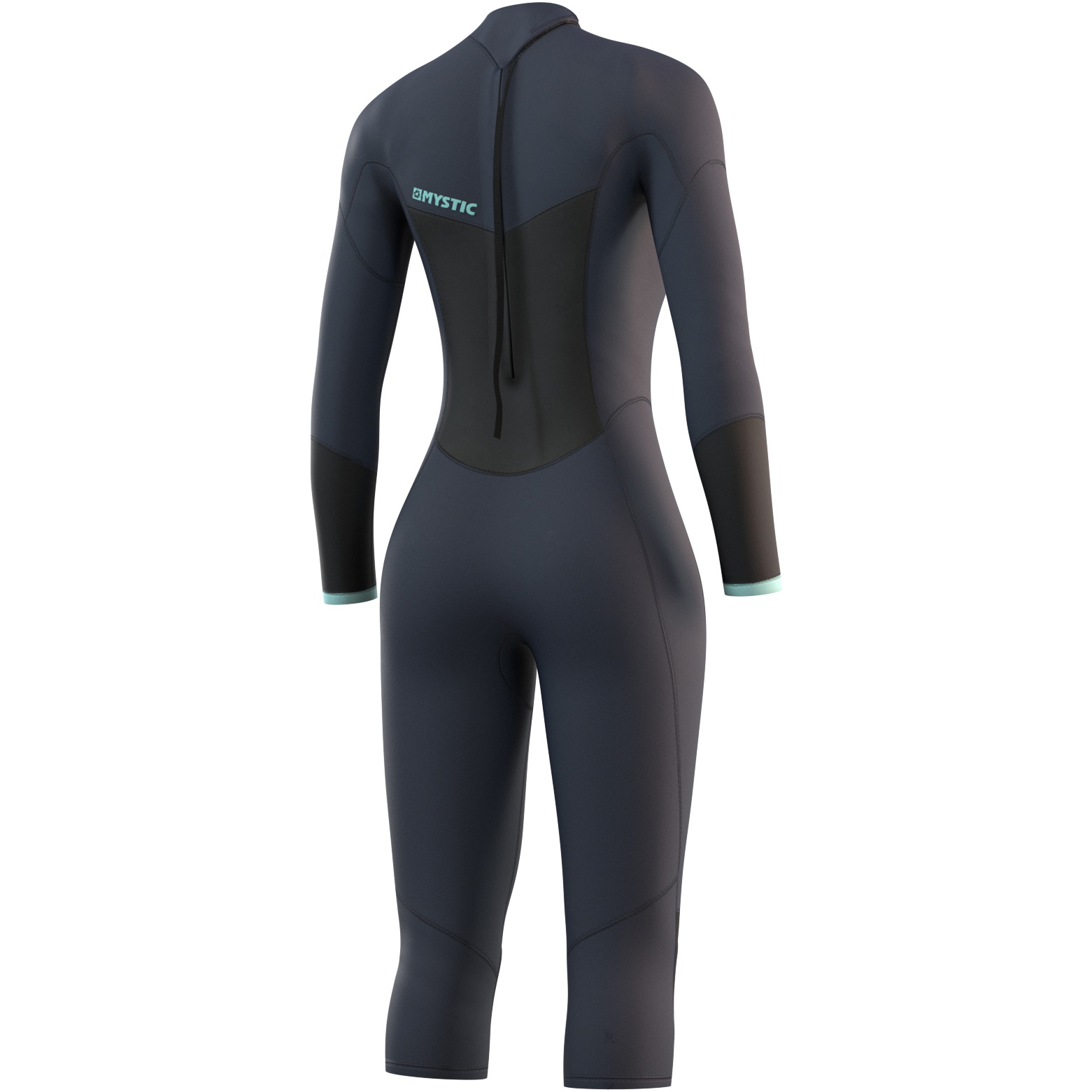 Mystic Da Donna Brand 3/2mm Manica Lunga Gamba Corta Back Zip Muta 21032 - Night Blue