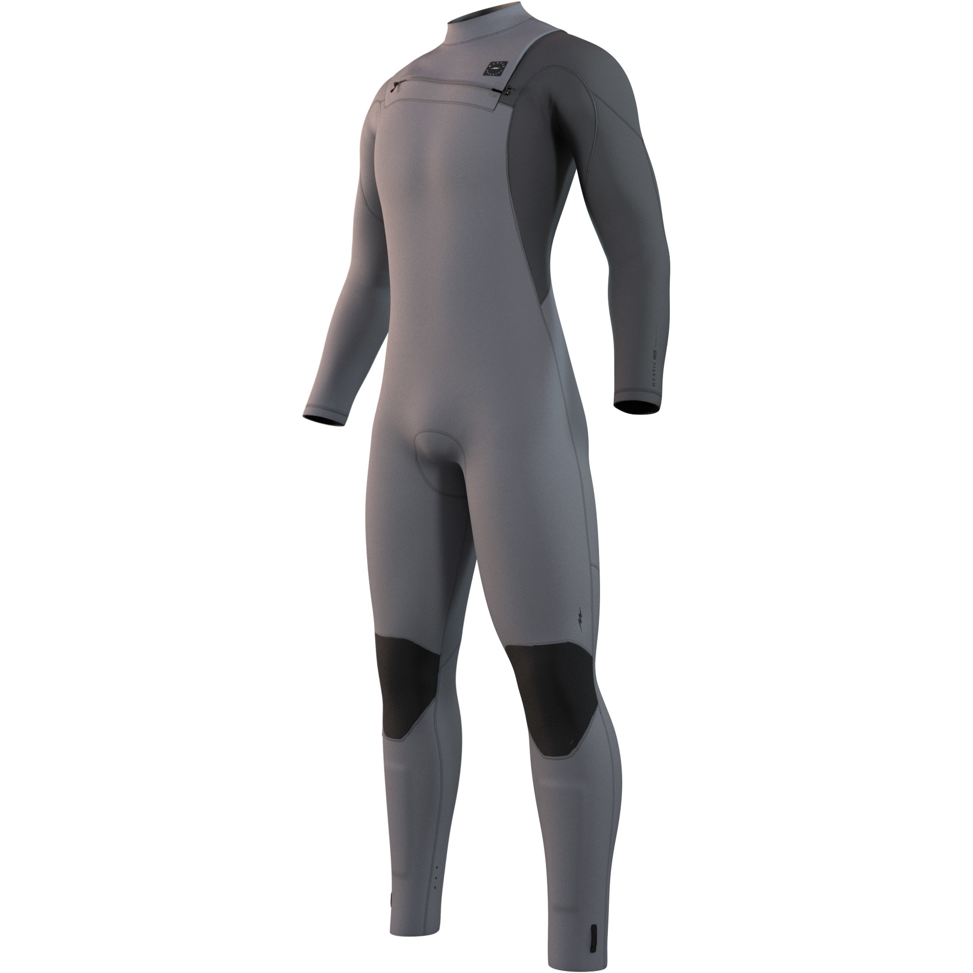 2024 Mystic Da Uomo Marshall 5/3mm Chest Zip Muta 35000.230008 - Light Grey