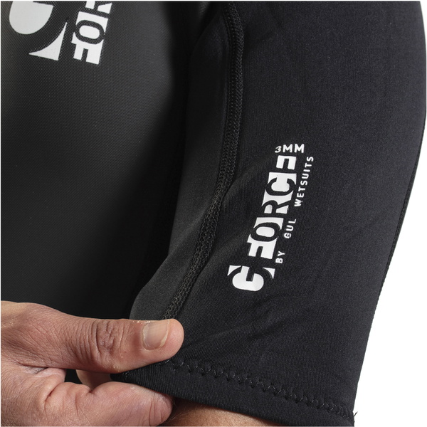 2026 Gul Da Uomo G-Force 3mm Back Zip Shorty Muta GF3305-B7 - Black