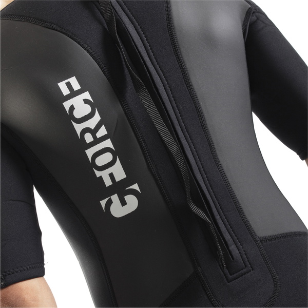 2026 Gul Da Uomo G-Force 3mm Back Zip Shorty Muta GF3305-B7 - Black