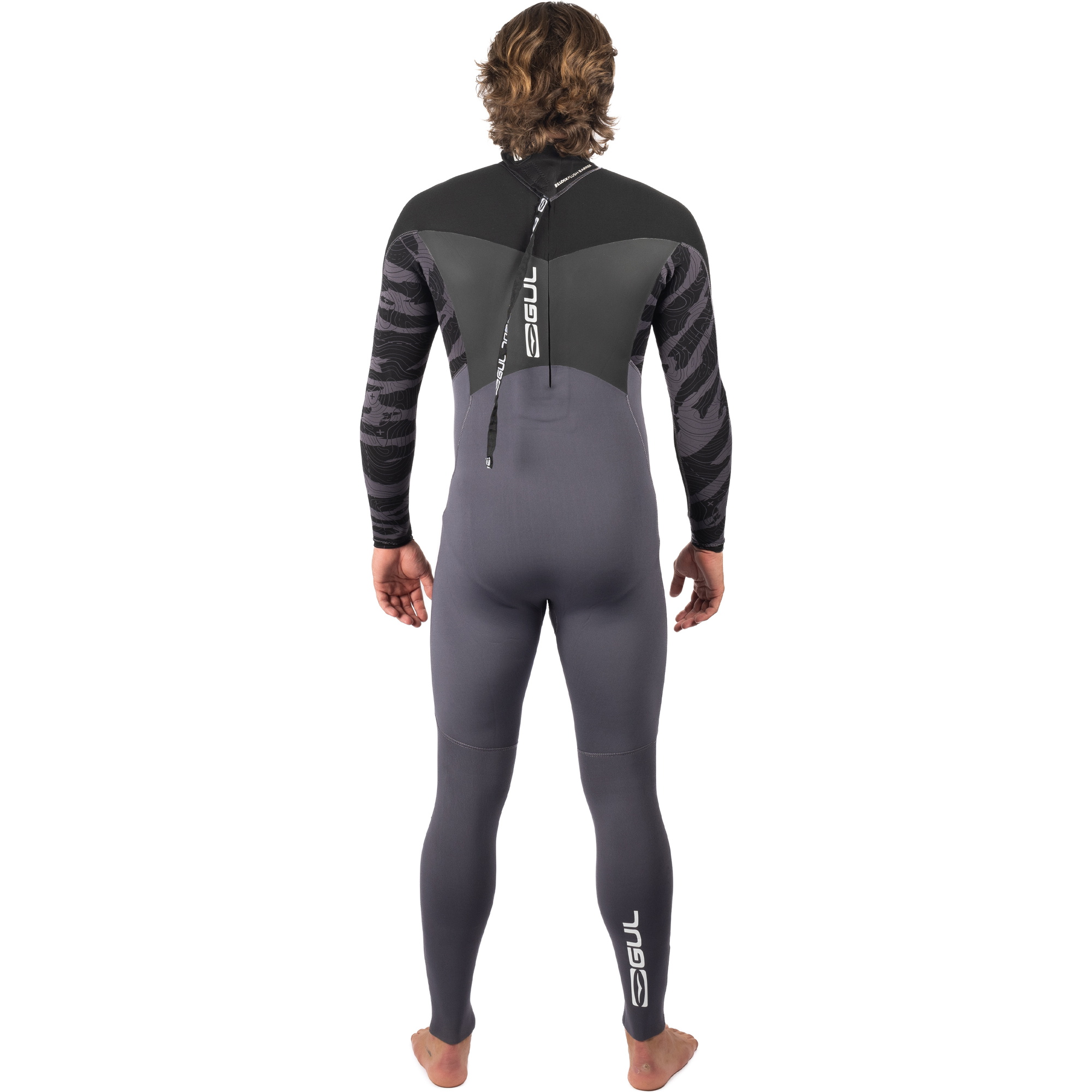 2025 Gul Da Uomo Response 5/3mm Gbs Back Zip Muta RE1213-C1 - Grey / Black