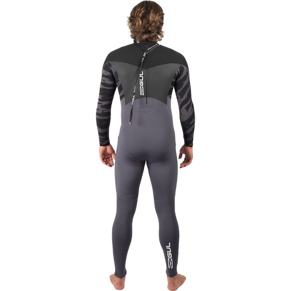 2025 Gul Da Uomo Response 5/3mm Gbs Back Zip Muta RE1213-C1 - Grey / Black