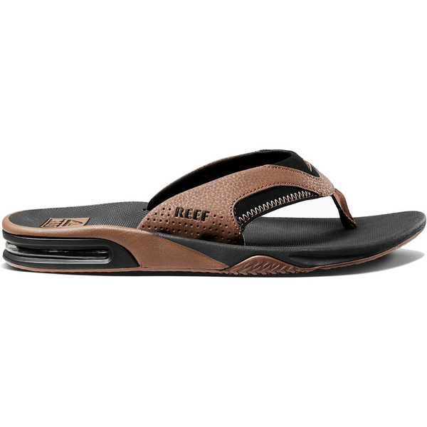 2026 Infradito Fanning Da Uomo Reef Ci8102 - Nero / Marrone Chiaro