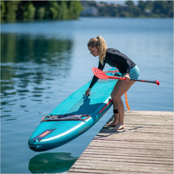 2024 Jobe Duna 11'6 Gonfiabile Sup Paddle Board Pacchetto 486423007 Verde Acqua - Tavola, Borsa, Pompa, Pagaia E Guinzaglio