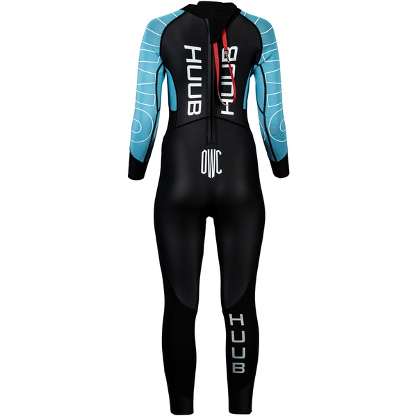 2026 Huub Da Donna Open Water Collective Back Zip Swim Muta OWCWSB - Black / Sky Blue