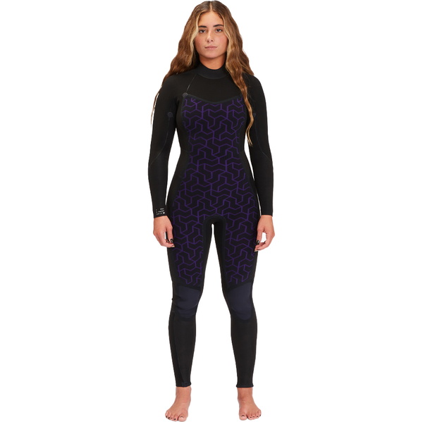 2025 Billabong Da Donna Synergy 5/4mm Back Zip Muta ABJW100134 - Wild Black