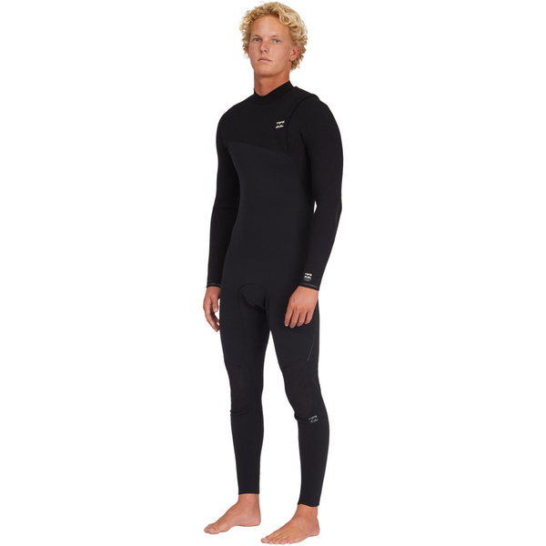 2023 Billabong Da Uomo Furnace Natural 3/2mm Zip Free Muta ABYW100183 - Black