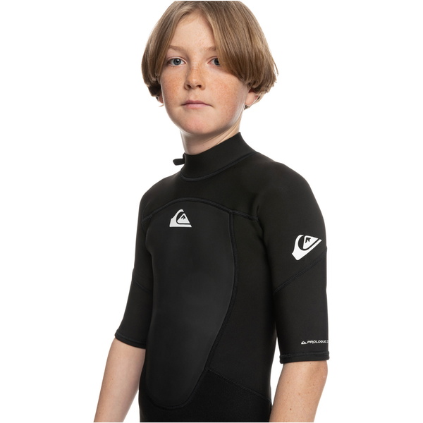 2025 Quiksilver Boys Prologue 2mm Back Zip Shorty Wetsuit EQBW503021 - Black