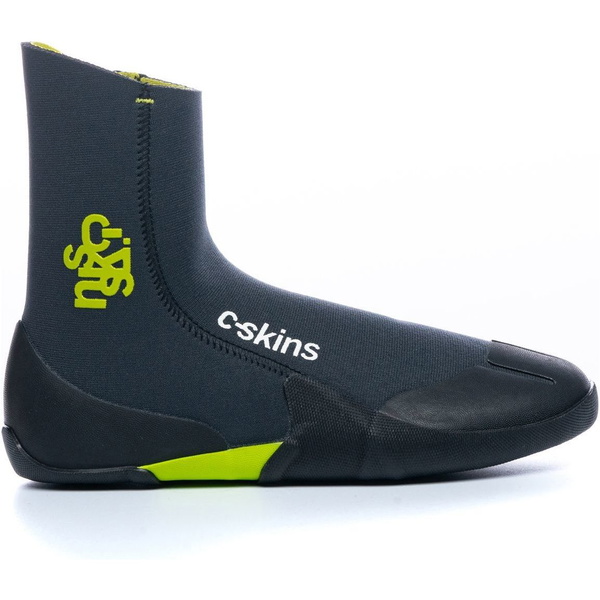 2026 C-Skins Bambino Legend 3.5mm Stivali In Neoprene A Punta Tonda Con Zip C-BOLEJZ - Graphite / Flash Green / Black