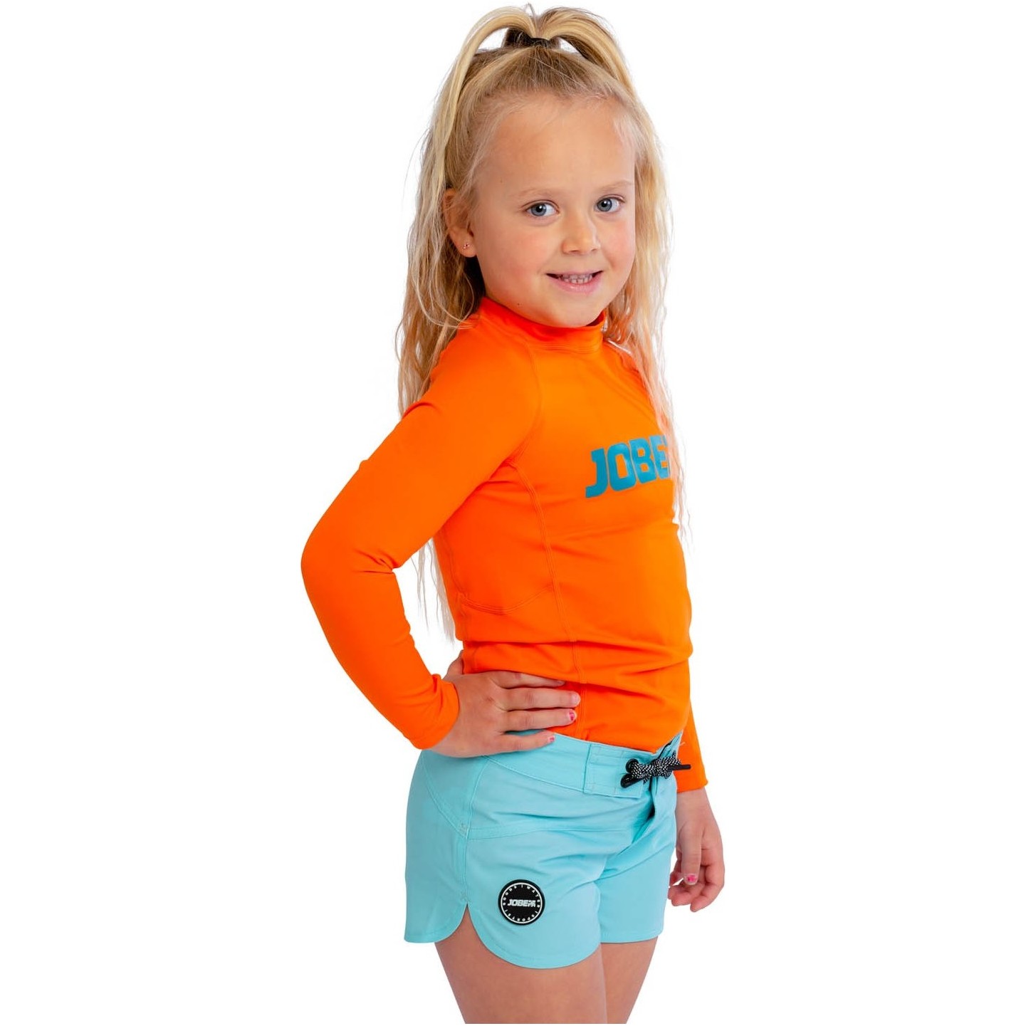 2025 Jobe Manica Lunga Junior Lycra Vest 544223001 - Arancione Fuoco