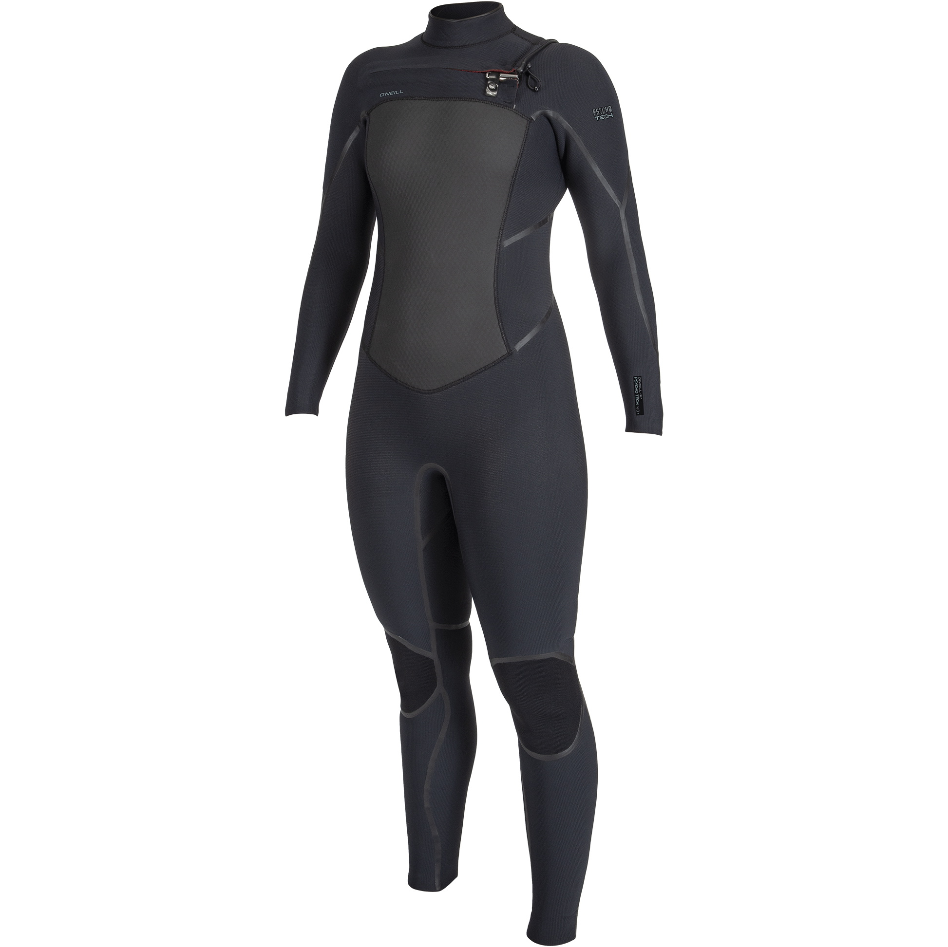 2025 O'Neill Da Donna Psycho Tech 5/4+mm Chest Zip Muta 5547 - Black