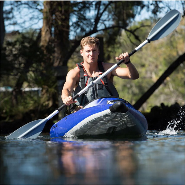 2019 Aquaglide Chelan Hb One 1 Man Kayak Gonfiabile Ad Alta Pressione Blu - Kayak Only Agche1