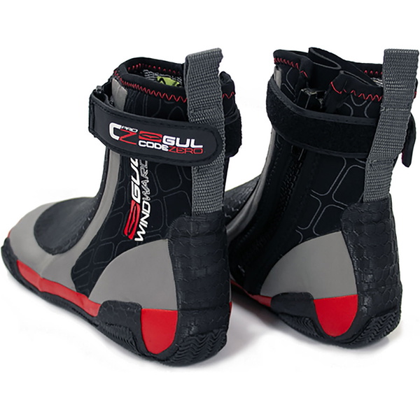 2019 Gul CZ Windward Pro 5mm Zipped Round Toe wetsuit Boot BLACK /GREY BO1279 A8