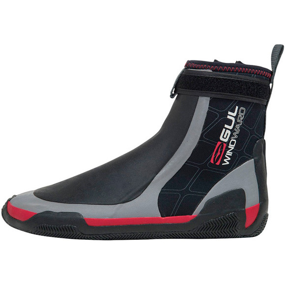 2019 Gul CZ Windward Pro 5mm Zipped Round Toe wetsuit Boot BLACK /GREY BO1279 A8