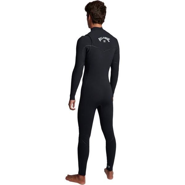 2019 Billabong Maschile Furnace Ultra 4/3mm Chest Zip Muta Q44m02 Nero