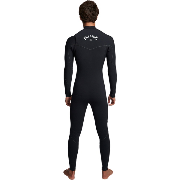 2019 Billabong Maschile Furnace Ultra 4/3mm Chest Zip Muta Q44m02 Nero