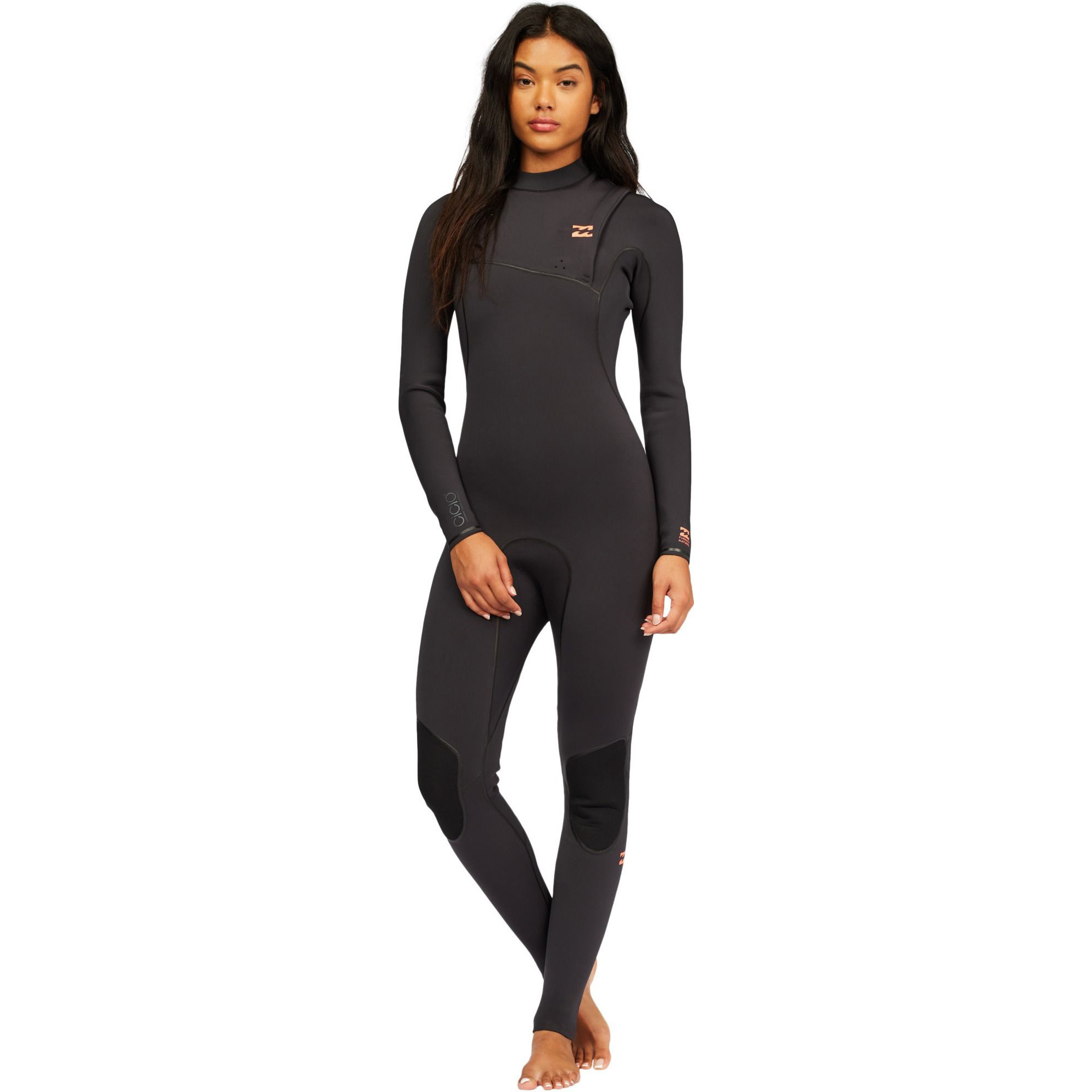 2021 Muta Da Donna Billabong Naturale 4/3mm Senza Cerniera Furnace - Sabbie Nere