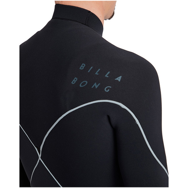 Billabong Furnace Comp Di Carbonio 5/4mm Chest Zip Muta L45m03 Stampa Nera