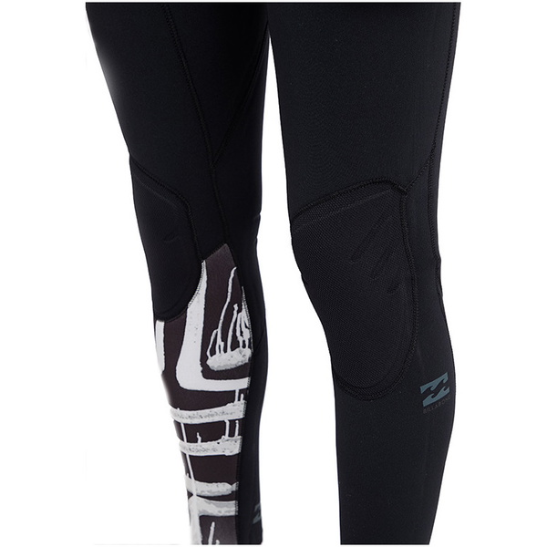 Billabong Furnace Comp Di Carbonio 5/4mm Chest Zip Muta L45m03 Stampa Nera
