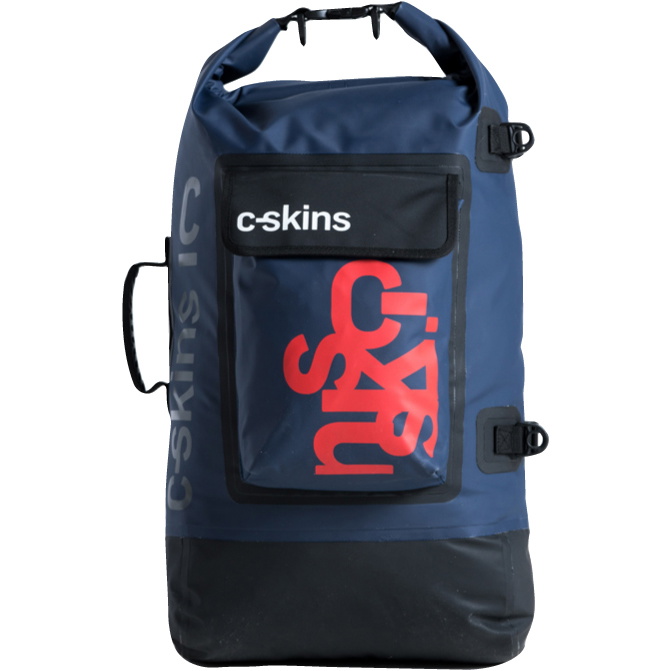 2026 C-skins Cacciatore Di Tempeste 40l Drybag  C-dbp40 - Ardesia / Nero / Rosso Caldo