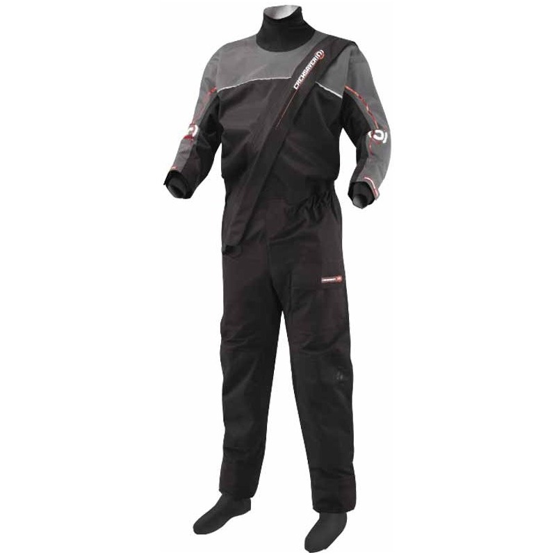 Crewsaver Cirrus Muta stagna in Nero / Grigio 6516 - SUIT SOLO - AFFARE