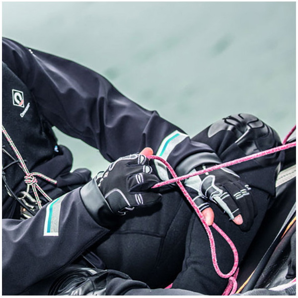 2026 Crewsaver Guanti Lunghi A Tre Dita Black 6951