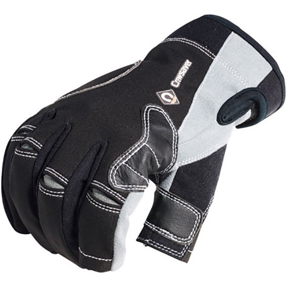 2026 Crewsaver Guanti Lunghi A Tre Dita Black 6951