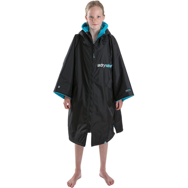 2023 Dryrobe Advance Manica Corta Che Cambia Robe DR100 - Black / Blu
